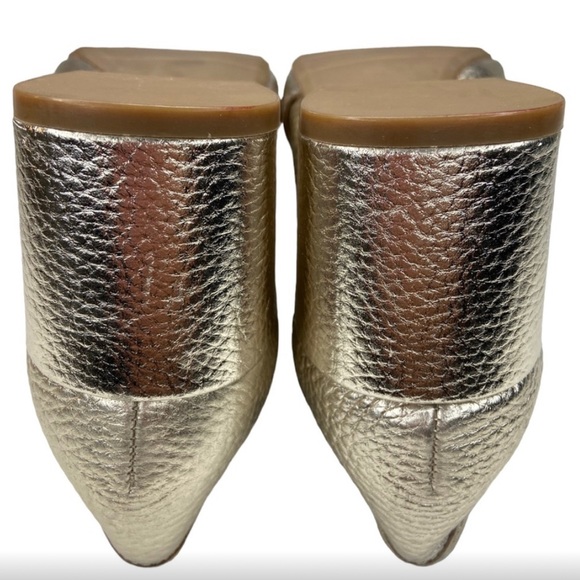 Kenneth Cole REACTION Women's Gold Michelle Block Heel Pump Size 6 NWT - Picture 10 of 11